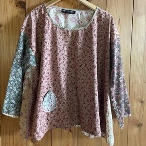 Dress to Kill Patchwork Floral Top